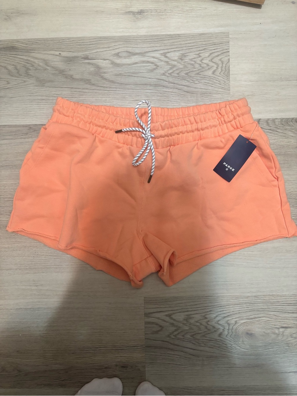 PARKE X Target Mid-Rise Pull-On Sweatshorts Peach-Orange M
